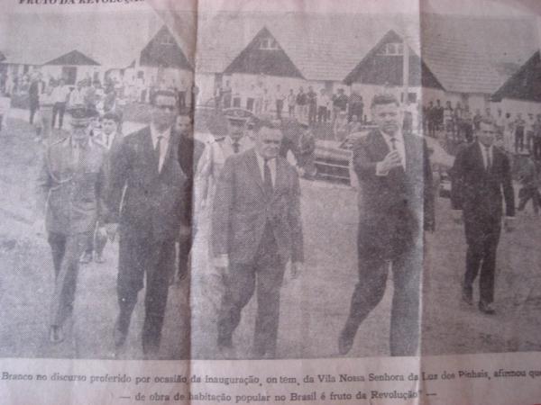 Vila Nossa Senhora da Luz dos Pinhais em 1967 Recorte de jornal Gazeta do Povo