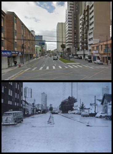 Enchente Curitiba Mariano Torres 1975 Foto de Ontem e Hoje