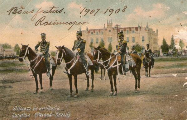 Oficiais de Artilharia Curitiba no ano de 1907