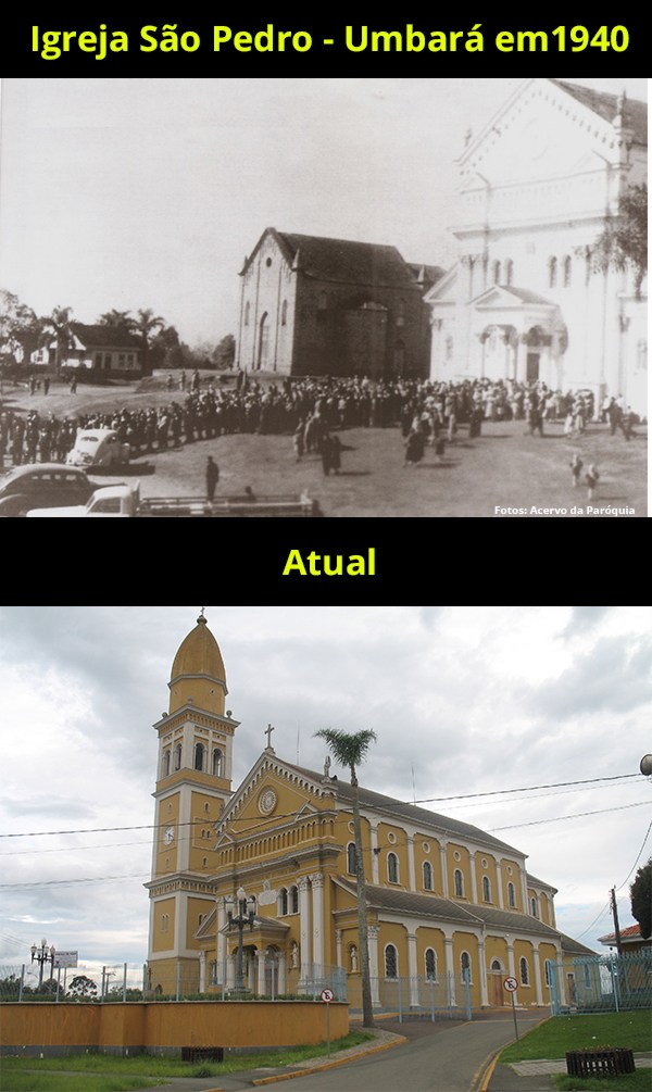 Igreja São Pedro no Umbará ano de 1940