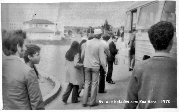 Avenida dos Estados com Rua Acre Vila Guaíra ano 1970