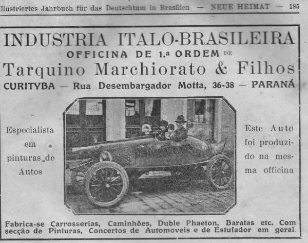 Propagandas Antigas de Curityba ano de 1929 calendário em língua alemã Neue Heimat