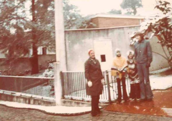 Neve em Curitiba em 17 07 1975 no Bairro Batel